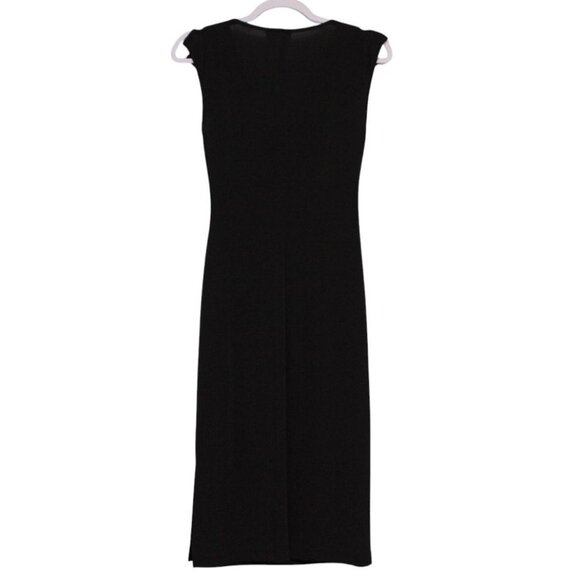 A Byer Midi Dress Size Medium Black Cowl Neck Evening Cocktail Formal Staple USA - Picture 8 of 12